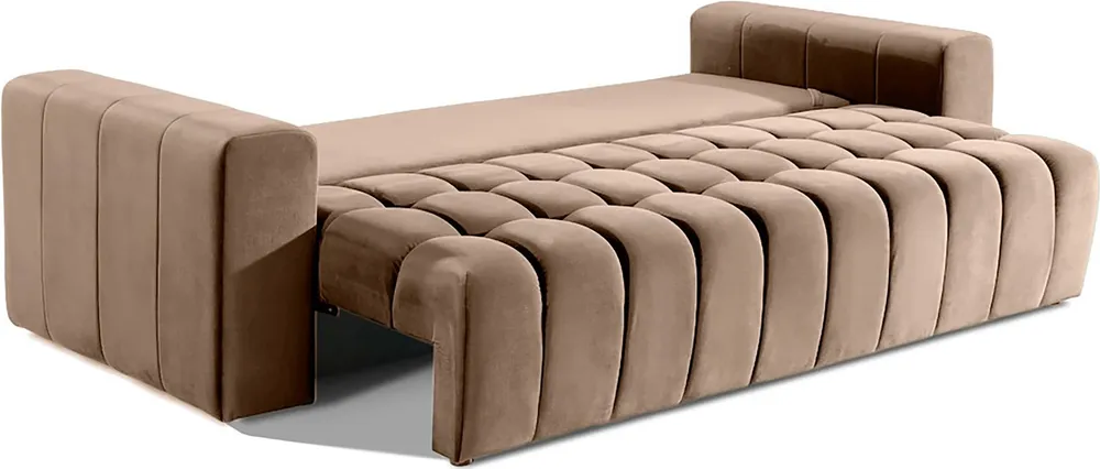Sofa Lazaro z funkcją spania typu DL i pojemnikiem na pościel