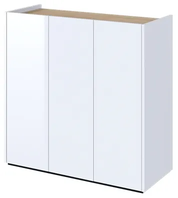 Komoda Easy trojdverová s LED osvetlením v balení