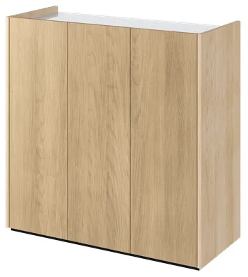 Komoda Easy třídveřová s LED osvětlením v sadě
