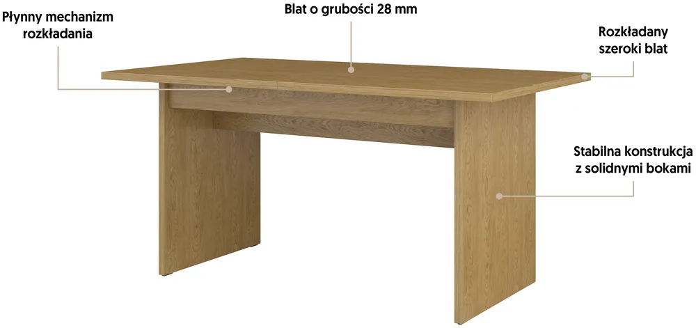 Rozkladací stôl Eko