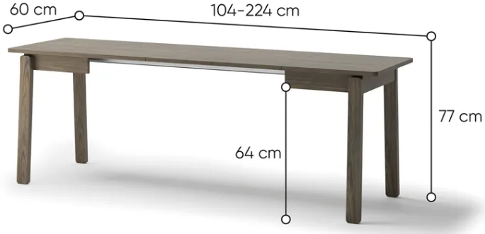 Rozkladací stôl 104-224 Plot