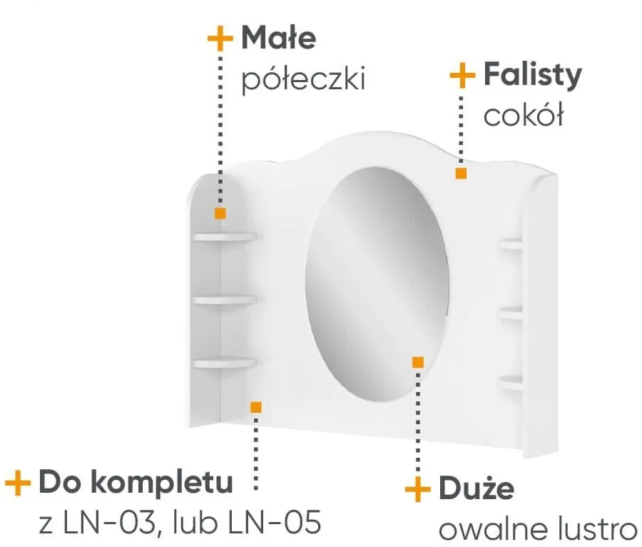 Toaletný stolík Luna