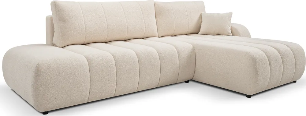 Rohová pohovka Baloo pravostranná rozkládací DL