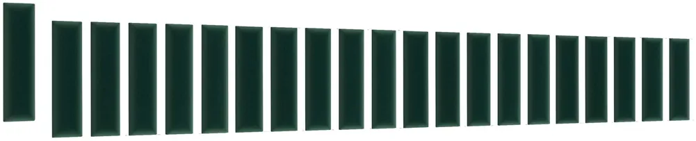 Zestaw paneli tapicerowanych Quadratta 210x90x60 cm