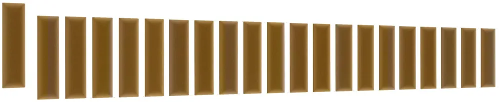 Sada čalouněných panelů Quadratta 210x90x60 cm