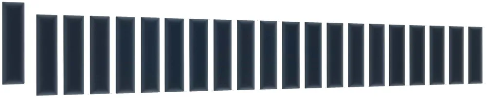 Sada čalouněných panelů Quadratta 210x90x60 cm