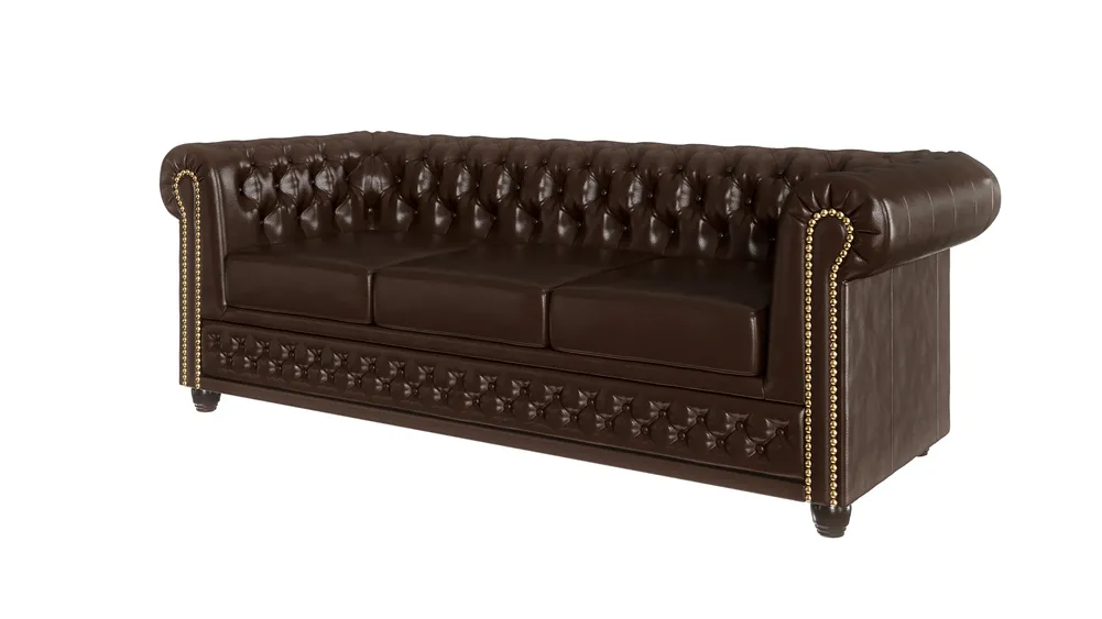 Zestaw Chesterfield York z sofą 2 i 3-osobową oraz fotelem