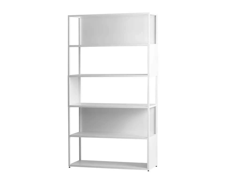 Prostorný kovový regál do obývacího pokoje Hyller Side 100x180