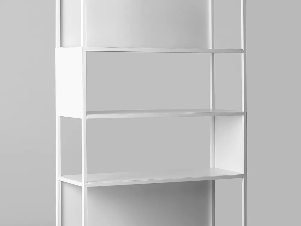 Prostorný kovový regál do obývacího pokoje Hyller Side 100x180