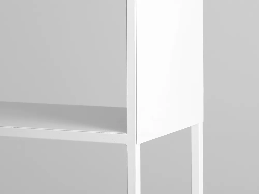 Prostorný kovový regál do obývacího pokoje Hyller Side 100x180