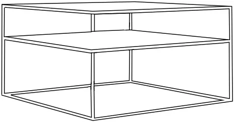 Stolik kawowy Tensio 2 Floor Metal 100x60