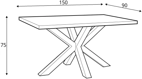 Stół Cross Dąb 150