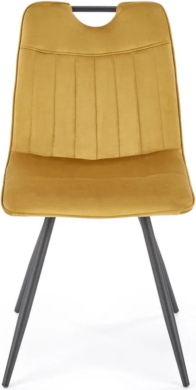 Krzesło K-521 do jadalni musztardowy