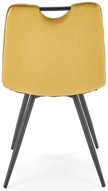 Židle K-521 do jídelny hořčičná