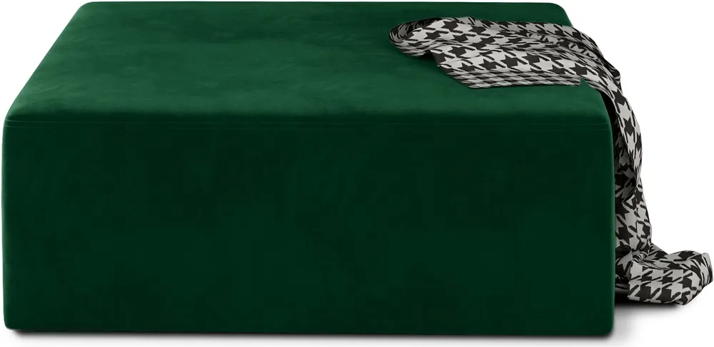 Čtvercová čalouněná podnožka do obývacího pokoje Kelim