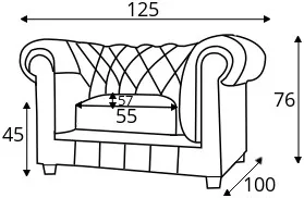 Fotel Chesterfield Cambridge