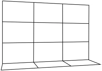 Sada čalouněných panelů Quadratta 180x120 cm