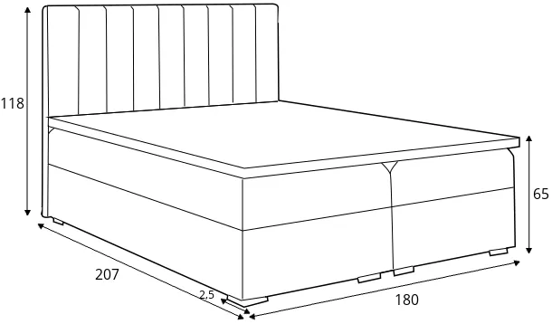 Postel boxspring 180 Rally