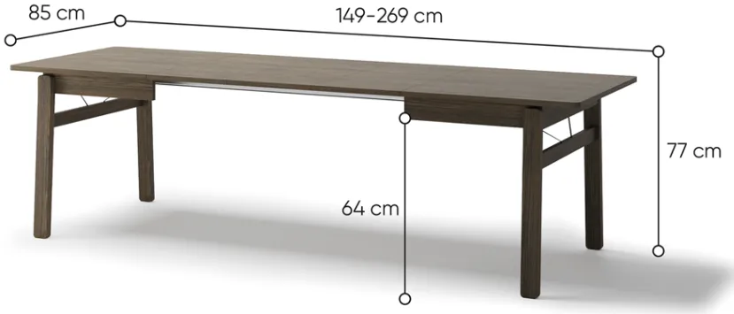 Rozkladací stôl 149-269 Plot