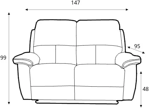 Sofa 2-osobowa Twins