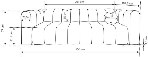 Sofa fumo z funcją spania DL