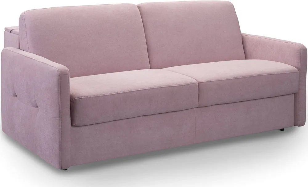 Sofa 2-osobowa Ema PRO z funkcją spania typu stelaż włoski i pojemnikiem