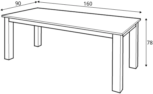 Stůl JBF 160 x 90