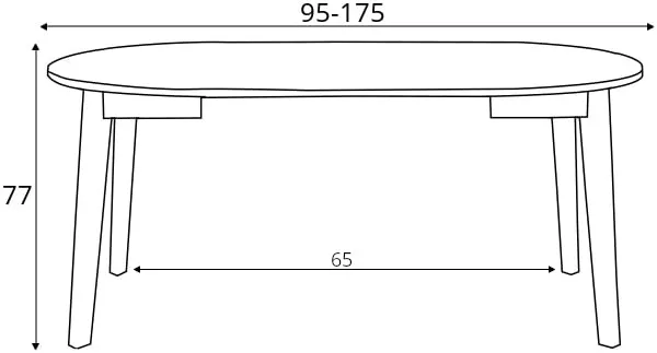 Kulatý stůl 95 cm z masivního dřeva Woodyou