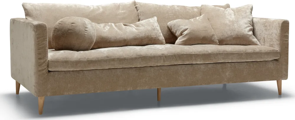 Sofa 3-osobowa Lill z poszyciem luźnym z rzepem