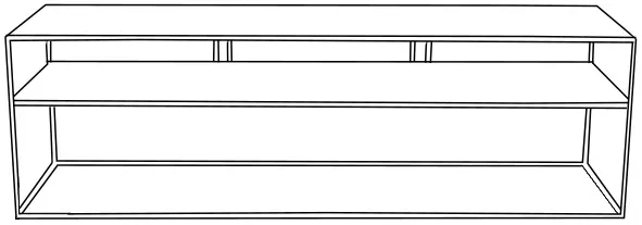 TV stolek Tensio 2 Floor Metal 150
