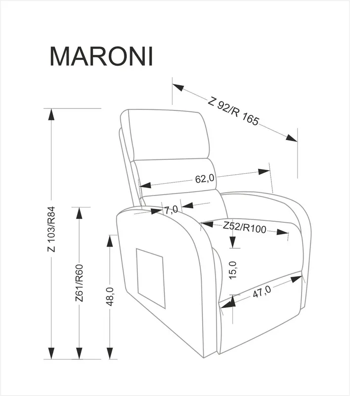 Křeslo Maroni