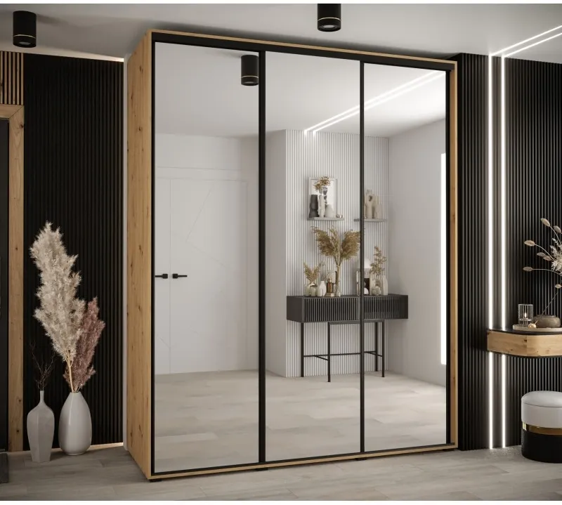 Skriňa s posuvnými dverami Davos 2 190 cm 60 cm hĺbky