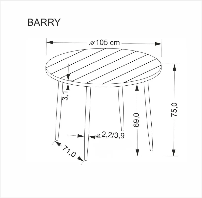 Stůl Barry