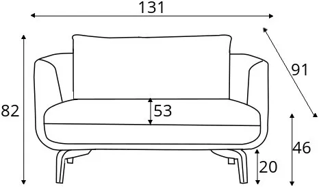 Sofa Loveseat Moa