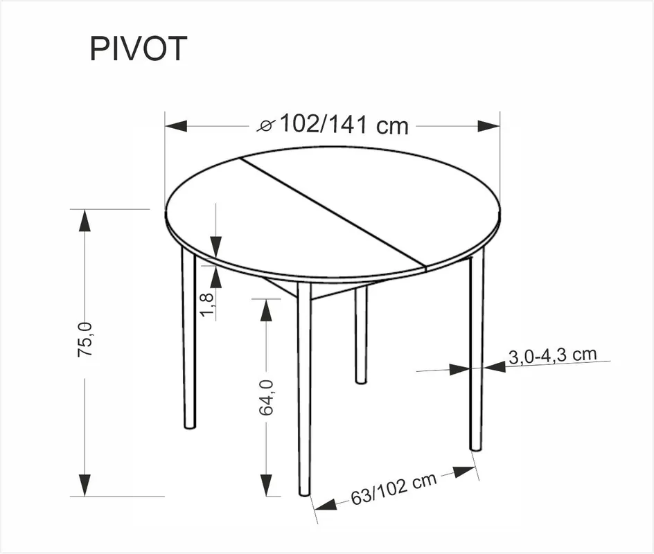 Stół Pivot
