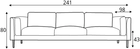 Sofa 3.5-osobowa Sigge