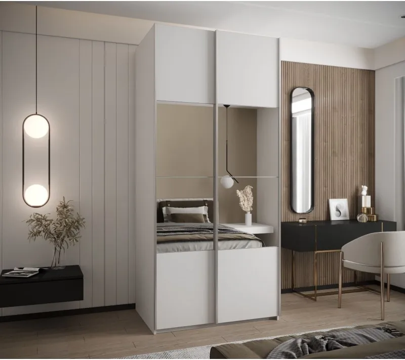 Skriňa s posuvnými dverami so zrkadlom Lux 4 110