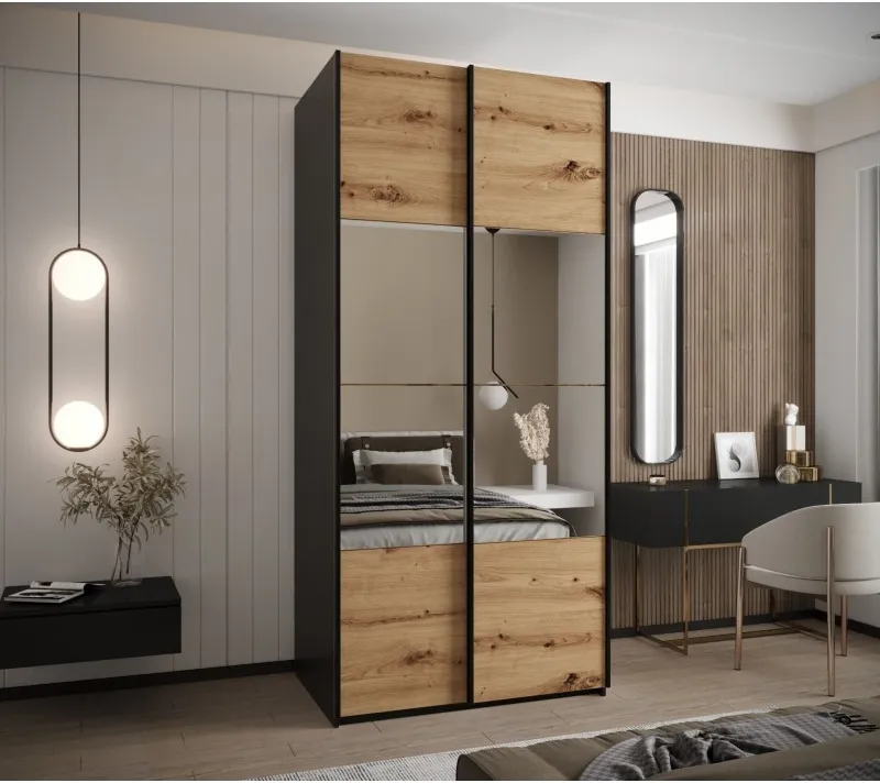Posuvná skříň se zrcadlem Lux 4 110
