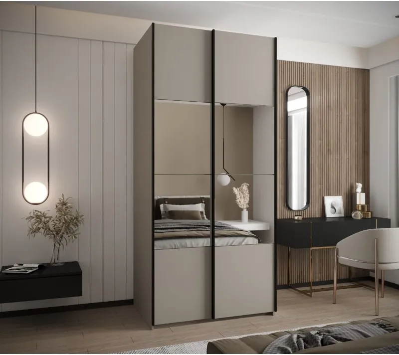 Skriňa s posuvnými dverami so zrkadlom Lux 4 110