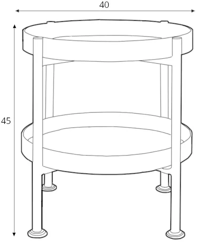 Stolek 40-2F Hanna Metal