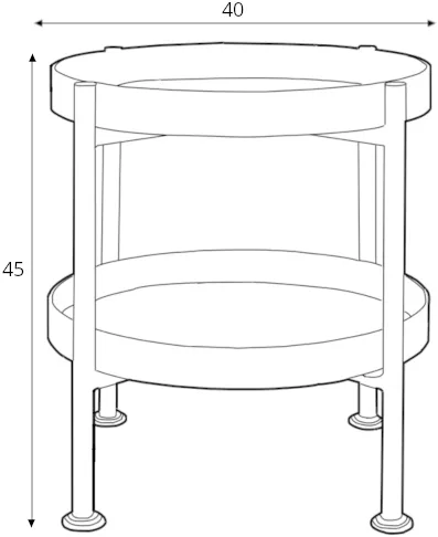 Stolik 40-2F Hanna Metal
