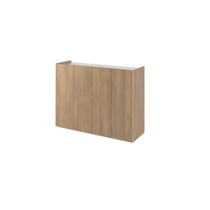 Komoda Easy čtyřdveřová s LED osvětlením v sadě