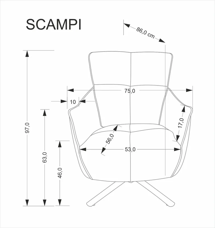Fotel Scampi