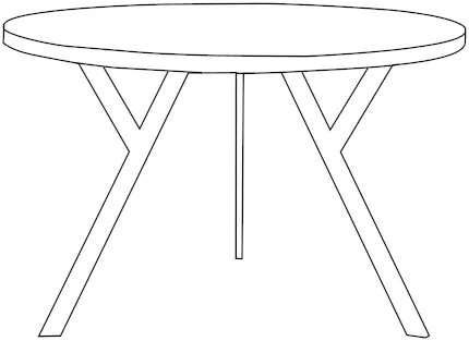 Kulatý stůl 120 ZX Wood
