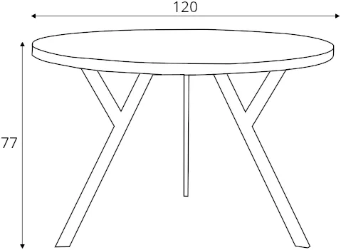 Kulatý stůl 120 ZX Wood