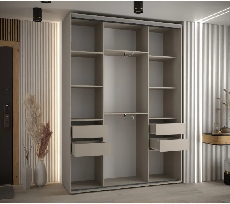 Posuvná skříň se zrcadlem Dakota 3 160 hloubka 45