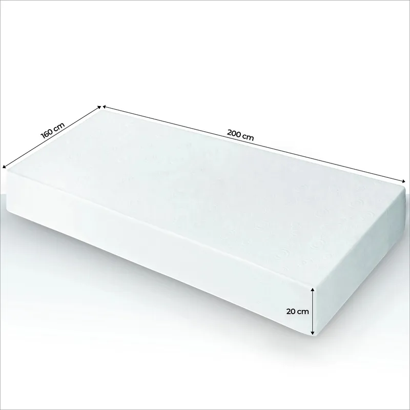 Materac Kieszeniowy 160x200 cm Havana 7 Stref Kokos