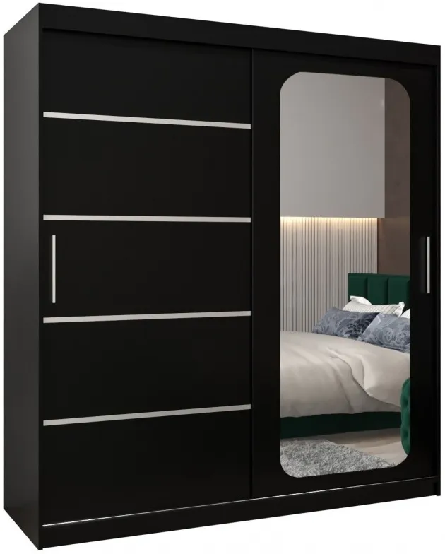 Skriňa s posuvnými dverami so zrkadlom Promo V2 180 cm