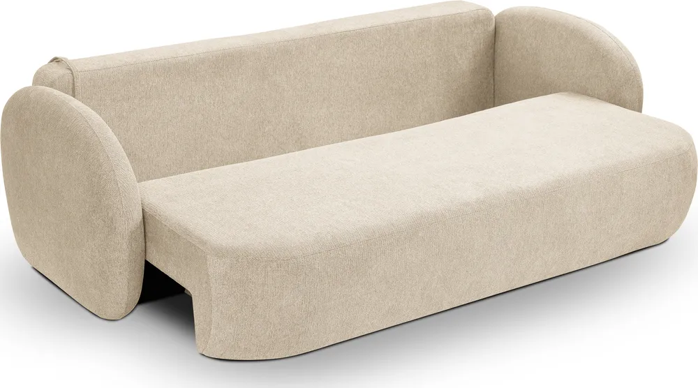 Sofa Olio z funkcją spania typu DL i pojemnikiem na pościel
