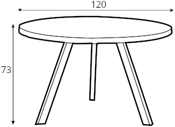 Stolik Ø120 Treben